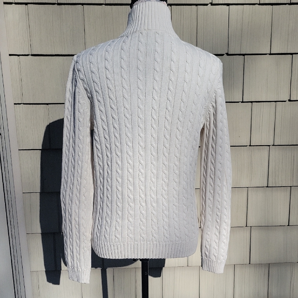 Ralph Lauren Cable-Knit Zip Turtleneck Sweater - Picture 5 of 7